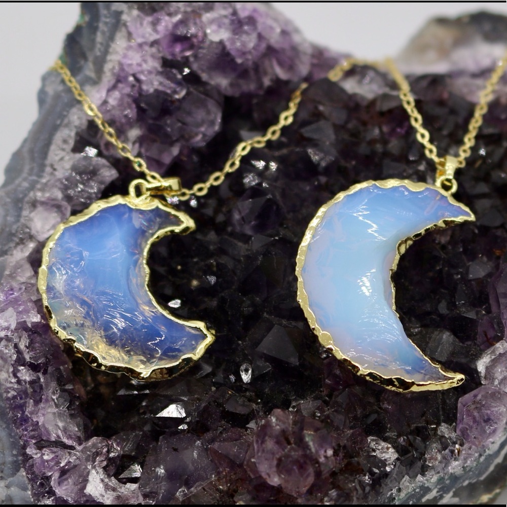 Opalite Moon Necklace
